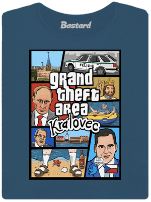 Královec dámske tričko prémium Petrol Blue