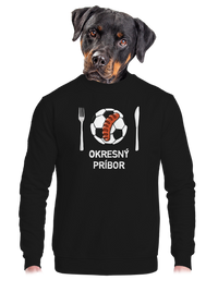 unisex mikina bez kapucne