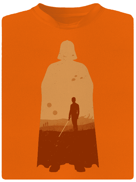 Skywalker detské športové tričko Neon Orange