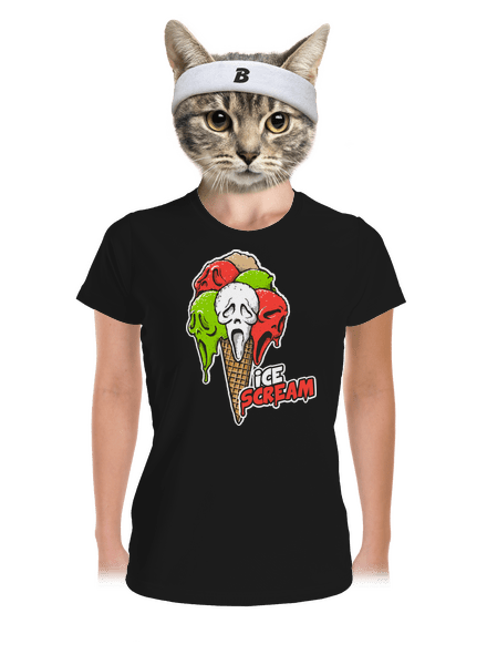Ice Scream dámske športové tričko Black