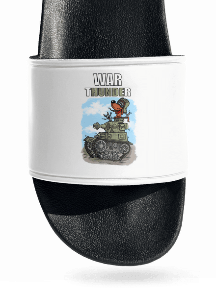 War Hunde šľapky White
