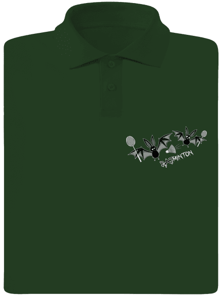 Batminton pánska polokošeľa Bottle Green Mal