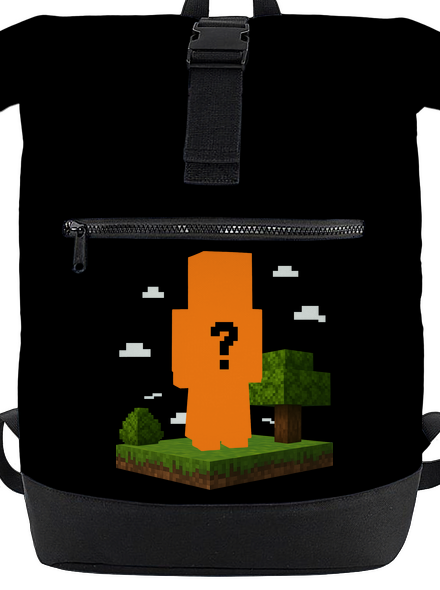 Minecraft z vlastnej fotky batoh Black