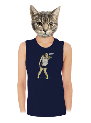 Beer zombie dámske tielko voľné Navy