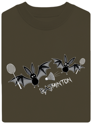 Batminton unisex mikina bez kapucne Urban Khaki