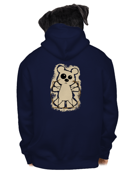 Da Vinci Teddy pánska mikina na zips Navy