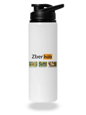 Zber húb flaša na vodu White