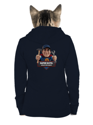 Super otec dámska mikina na zips Navy Mal
