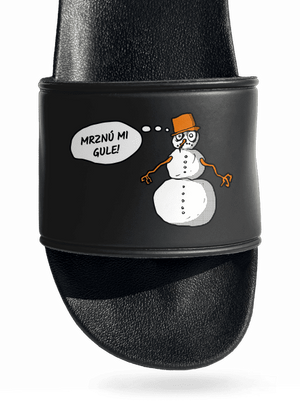 Mrznú mi gule šľapky Black