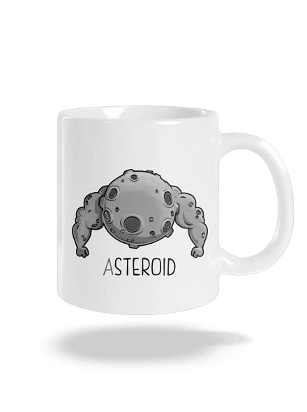 Asteroid klasický hrnček White