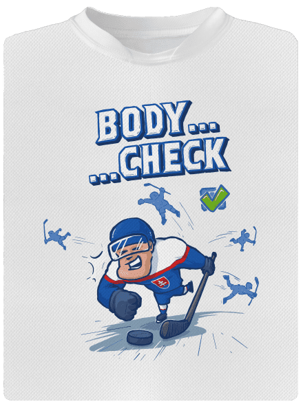 Body check pánske športové tričko White