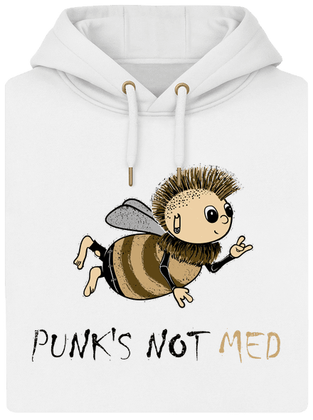 Punks Not Med unisex mikina premium Snowwhite