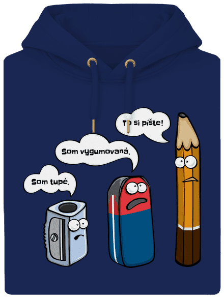 To si pište unisex mikina premium Navy