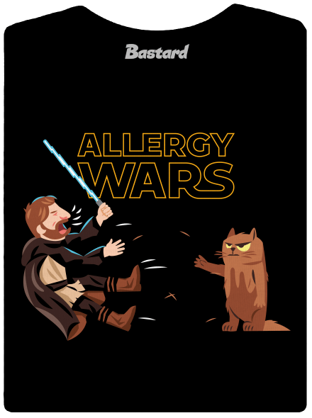Allergy Wars dámske tričko s lemom Black