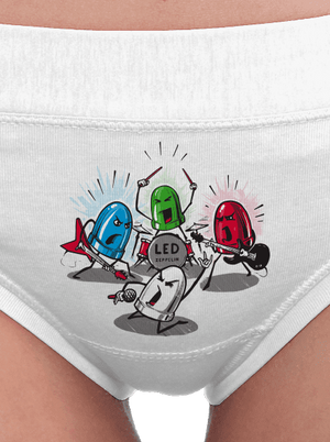 Led Zeppelin dámske nohavičky White