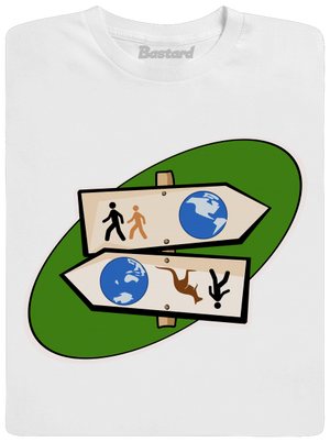 Diaľkový pochod pánske tričko White