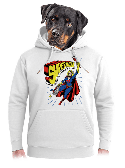 Supermom unisex mikina premium Snowwhite