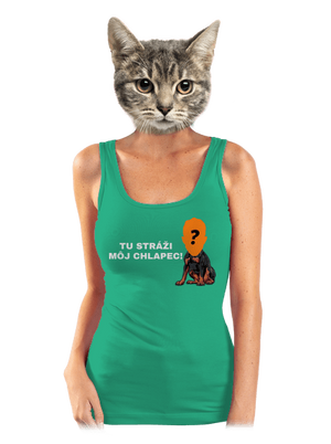 Tu strážim ja dámske tielko klasické Mint Mal