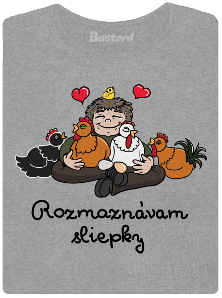 Rozmaznávam sliepky dámske tričko Dark Gray Melange