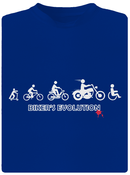 Biker’s Evolution pánske športové tričko Royal Blue Mal
