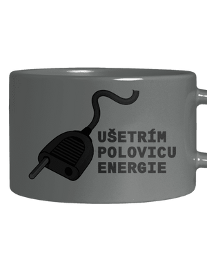 Ušetrím polovicu hrnček makronka Grey Macaron