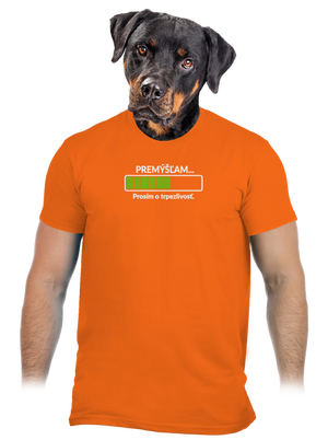 Premýšľam pánske tričko Orange