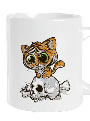 Tigrík veľký hrnček White