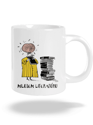 Milujem literatúru veľký hrnček White