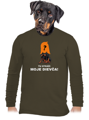 Tu strážim ja pánske dlhý rukáv Urban Khaki