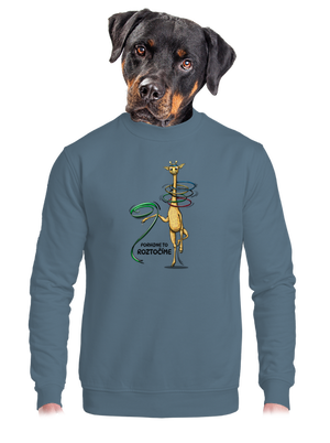 unisex mikina bez kapucne