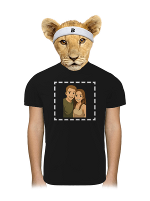 Ghibli efekt z vlastnej fotky detské športové tričko Black