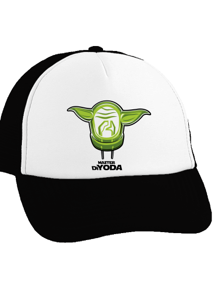 Mistr DiYoda šiltovka truckerka Black cap