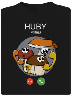 Huby volajú pánske športové tričko Black