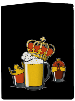 Traja králi pánska mikina na zips Black