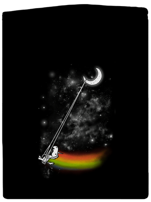 Unicorn Universe dámska mikina na zips Black