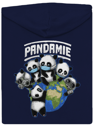 Pandamie pánska mikina na zips Navy