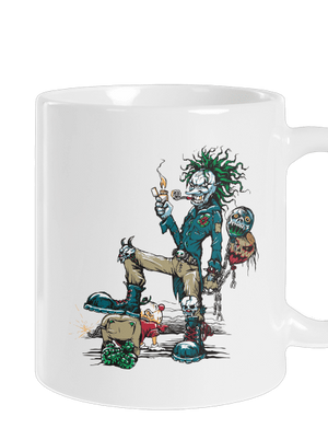 Evil Clown klasický hrnček White