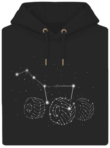 Veľký voz unisex mikina premium Dark Black