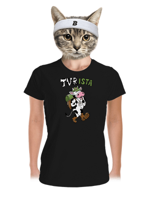 Tur na cestách dámske športové tričko Black