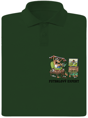 Futbalový expert pánska polokošeľa Bottle Green Mal