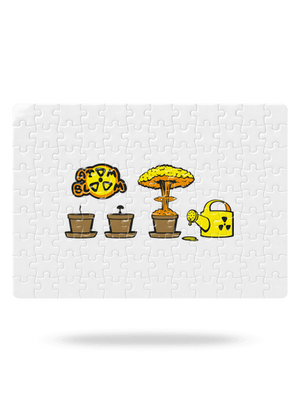 Atom bloom puzzle White