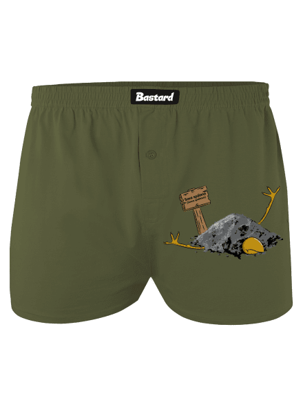 Sova spálená pánske trenky Khaki