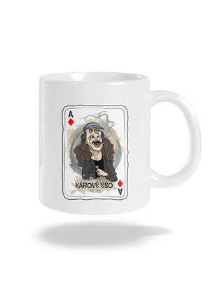 Kárové eso klasický hrnček White