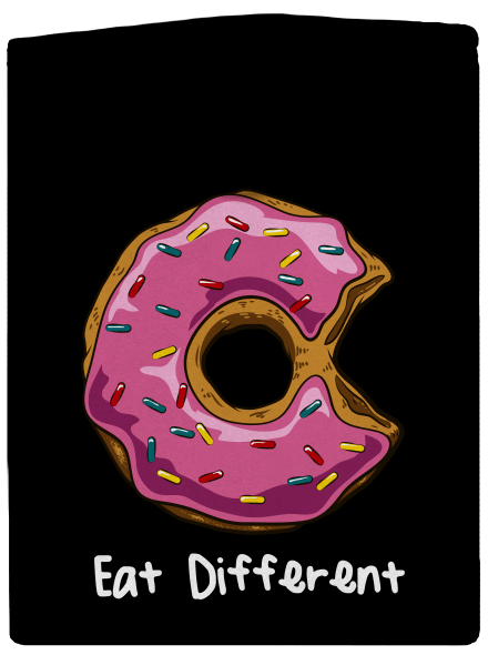 Eat different dámska mikina na zips Black