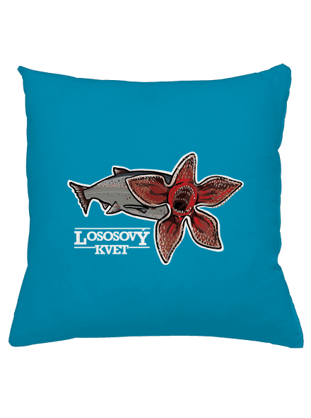 Lososový kvet vankúš Blue Turquoise