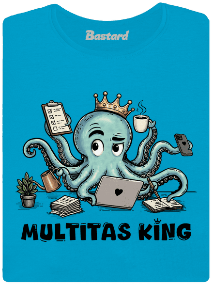 Multitas king dámske tričko Blue Atol