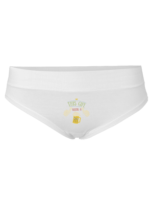 This guy needs a beer dámske nohavičky White