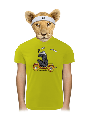 Votrelníček detské športové tričko Neon Yellow