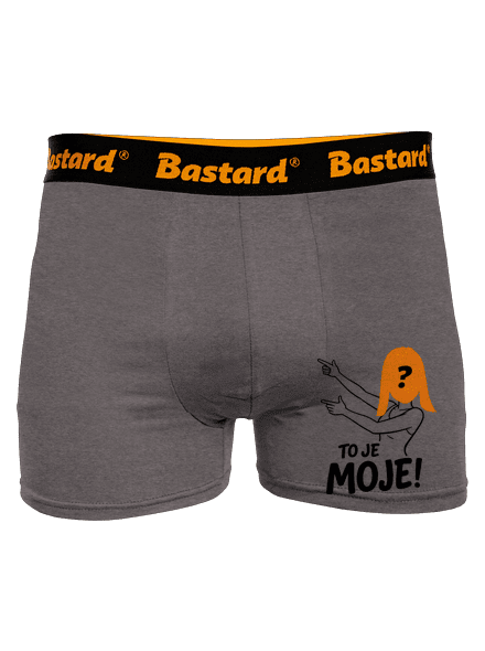 To je moje so ženou boxerky Gray Melange