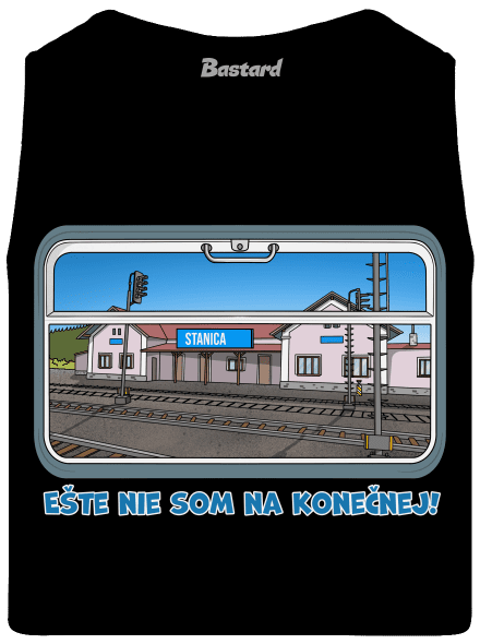 Nie som na konečnej pánske tielko Black